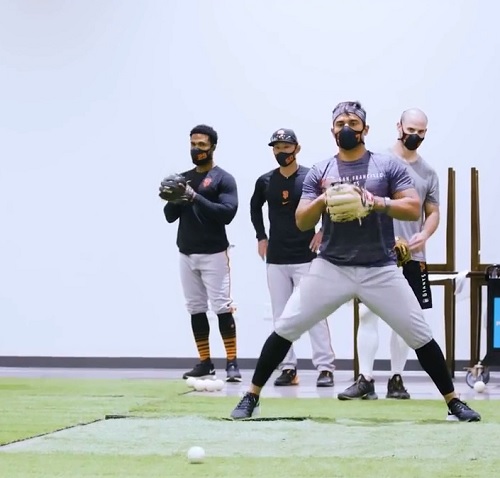 Little League team practice